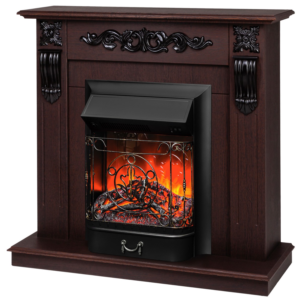 Электрокамин RealFlame Dominica DN с очагом Majestic Lux Black