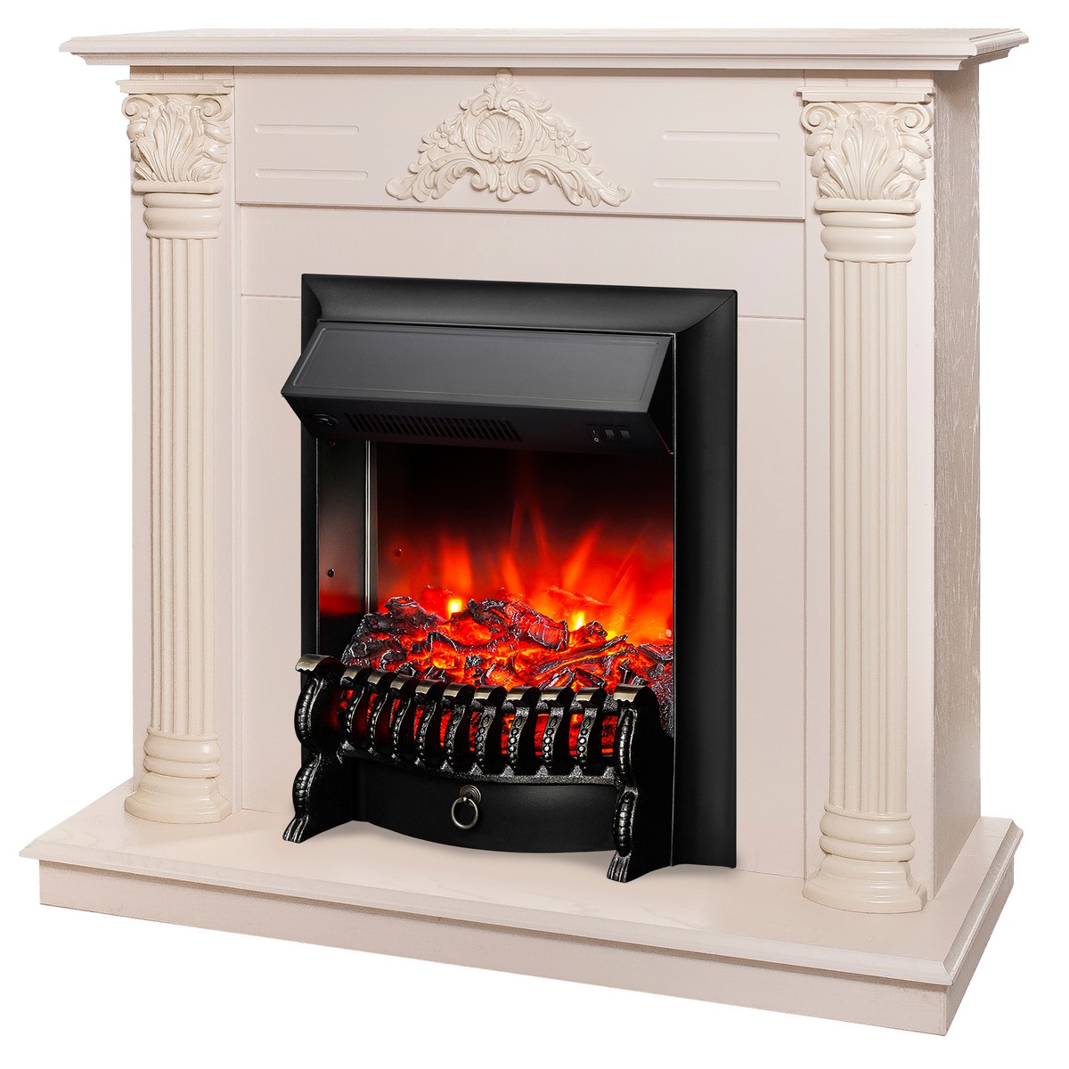 Электрокамин RealFlame Stefania WT-F612 с очагом Fobos Lux Black