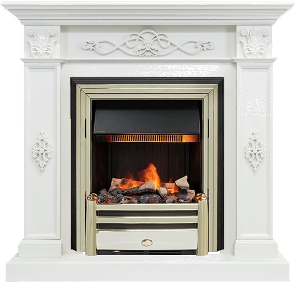 Каминокомплект Dimplex Derby - Белый дуб с очагом Cavendish