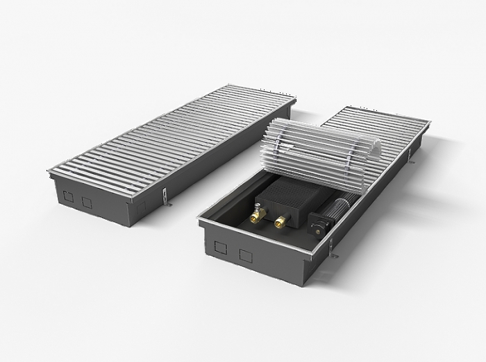 Конвектор внутрипольный с вентилятором Royal Thermo Atrium FL 70-250-2100