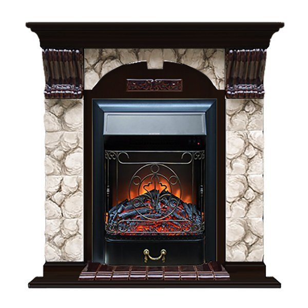 Каминокомплект Glenrich Арочный Карелия (Magestic)