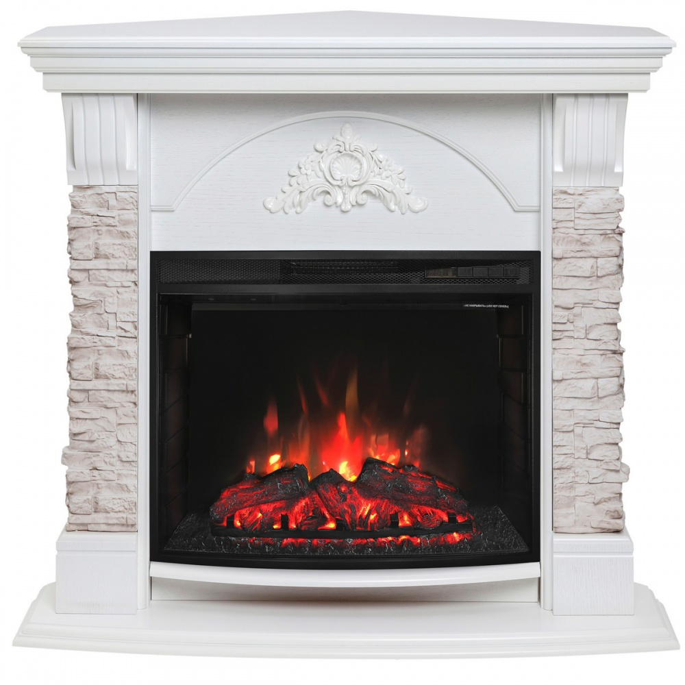 Электрокамин RealFlame  Athena Corner GR с очагом Evrika 25,5