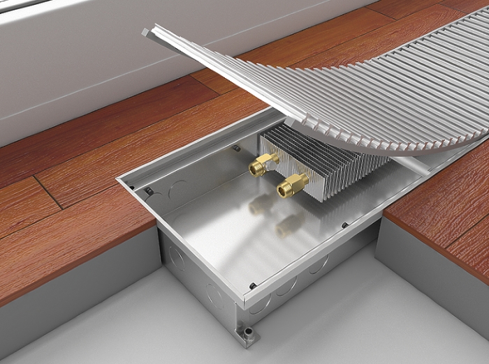 Конвектор внутрипольный MINIB RT без вентилятора PMW90 90-420-900