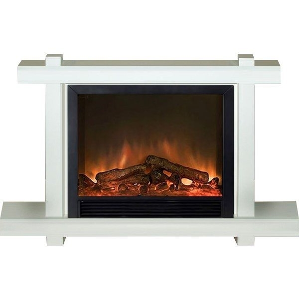 Каминокомплект Glenrich Капри Delux Sharm33 black белый