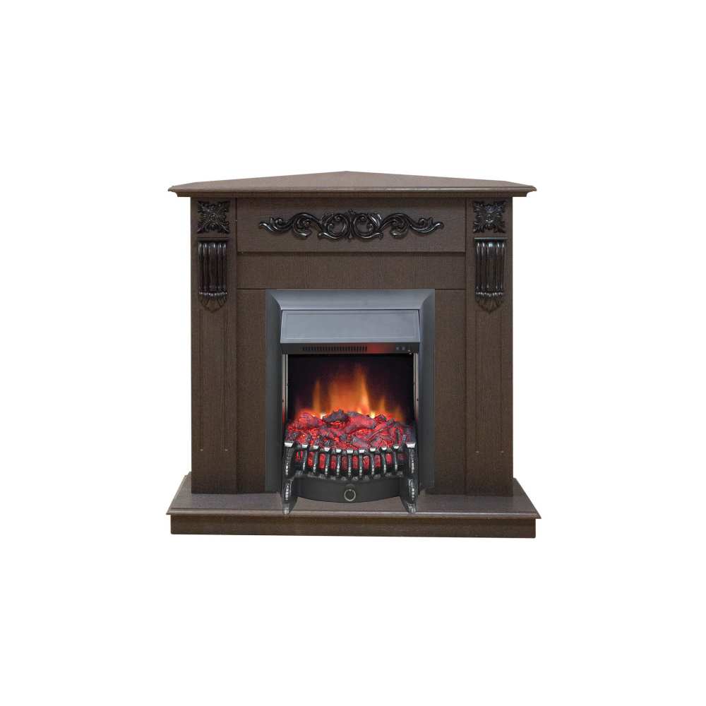 Электрокамин RealFlame  Dominica Corner DN с  очагом Fobos S Lux Black