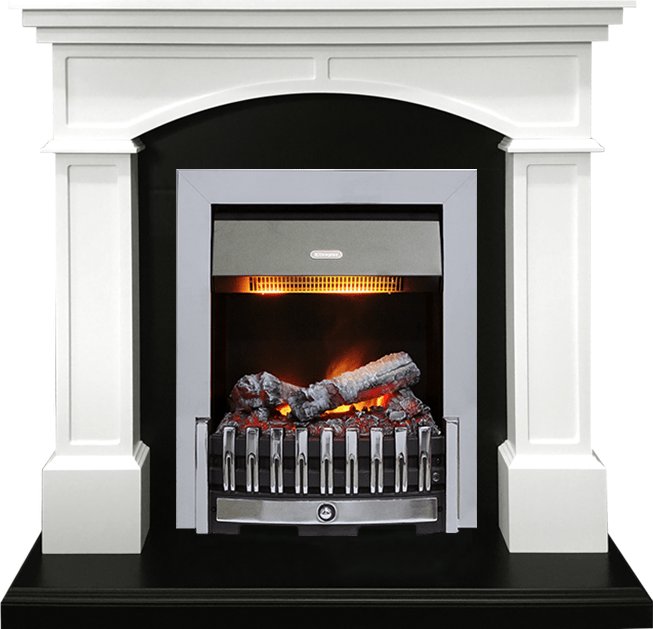 Каминокомплект Dimplex Langford - Белый с черным с очагом Danville Chrome FB2