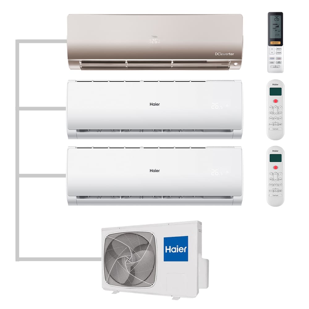 Мульти сплит-система настенная Haier AS35S2SF2FA-G / AS12TS6HRA-M / AS07TS6HRA-M / 3U70S2SR5FA Inverter