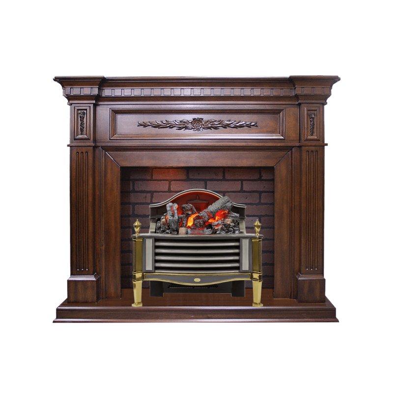 Каминокомплект Dimplex Luxemburg - Темный орех с очагом Rothesay