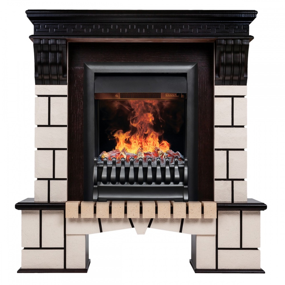 Электрокамин RealFlame  Stone STD AO с очагом 3D Oregan