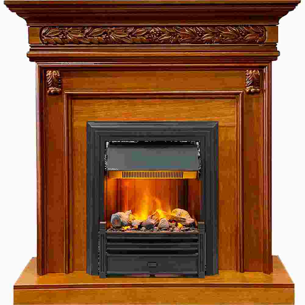 Каминокомплект Dimplex Valletta - Орех с очагом Brookline Black