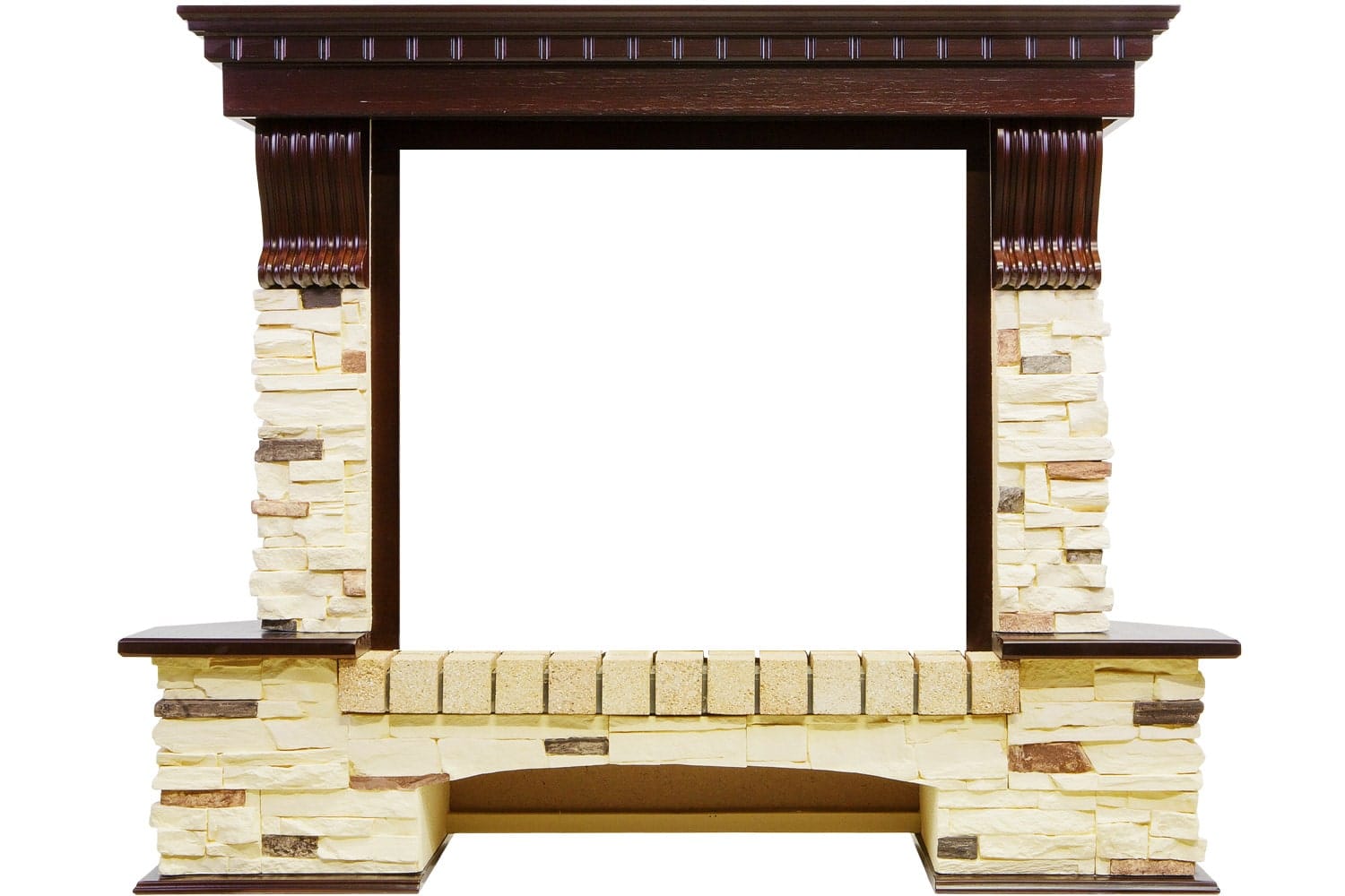 Каминокомплект Dimplex Pierre Luxe угловой - Темный дуб / Сланец (Высота 1000мм) с очагом Symphony 26'' DF2608-INT