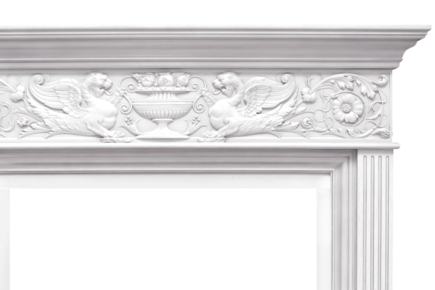 Портал Royal Flame  Palace - Белый с серебром