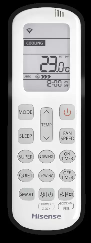 Сплит-система настенная Hisense серии SILVER CRYSTAL SUPER DC Inverter (R32) AS-13UW4RVETG01G(S)/AS-13UW4RVETG01W(S)