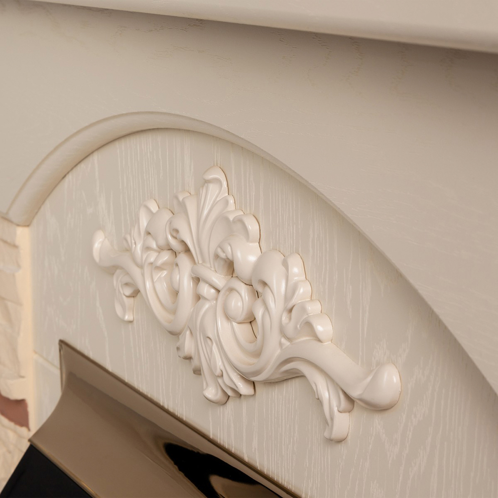 Электрокамин RealFlame  Neapolis WT с очагом Fobos Lux Brass