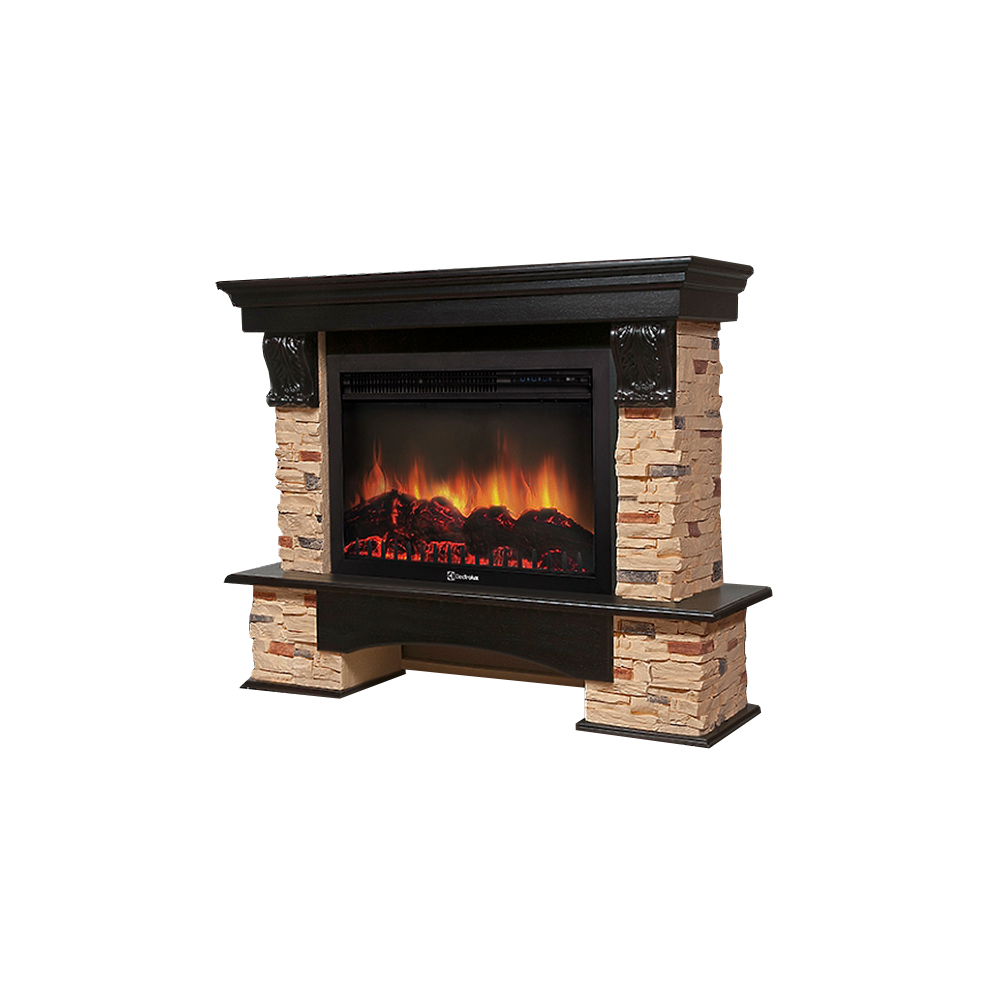 Портал Firelight Pietra 30S камень сланец натуральный, шпон венге