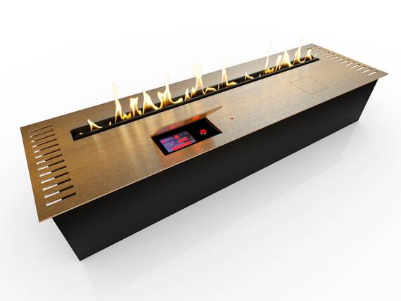 Автоматический биокамин ZeFire М 1000 латунный