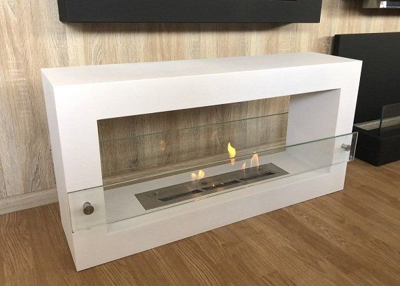 Биокамин напольный Zefire Quarter 900 белый