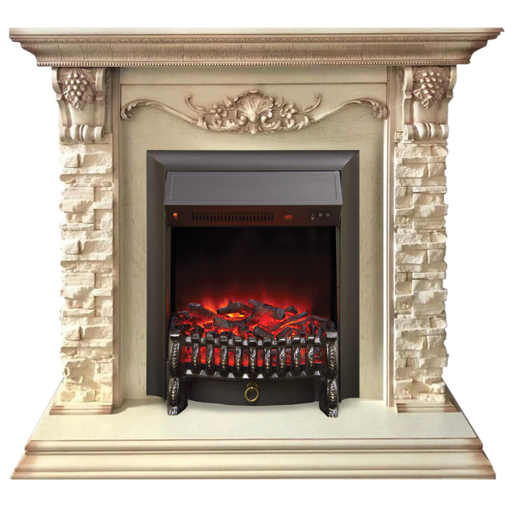 Электрокамин RealFlame  Patricia WT с очагом Fobos Lux BL S