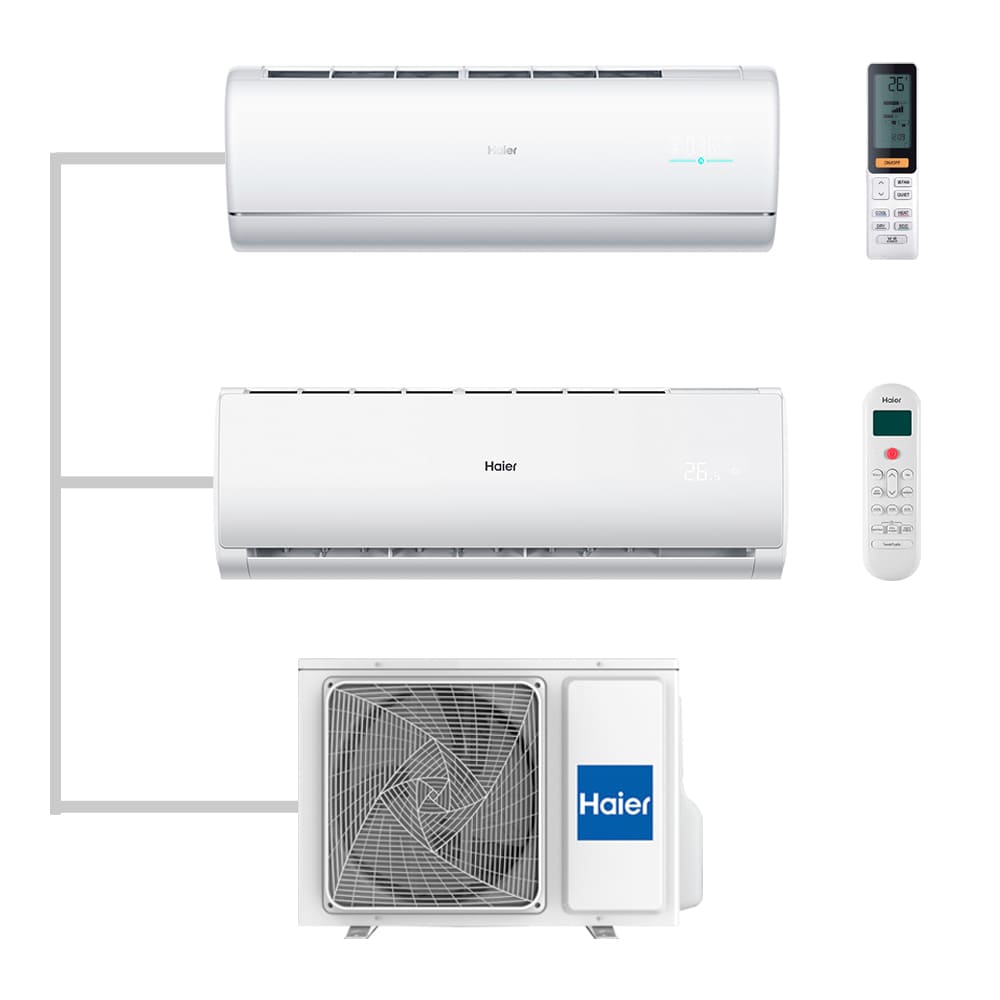 Мульти сплит-система настенная Haier AS25S2SJ2FA-W / AS07TS6HRA-M / 2U50S2SM1FA-3 Inverter