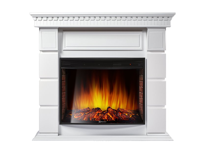 Каминокомплект Electrolux Elegante 25 с очагом EFP/P-2720RLS белый