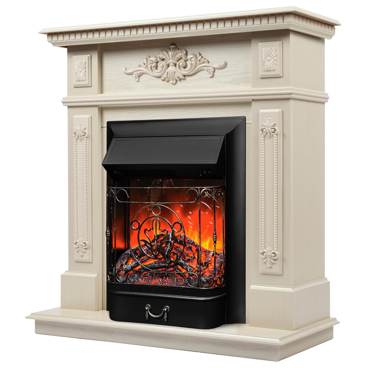 Электрокамин RealFlame Lilian WT с очагом Majestic Lux Black