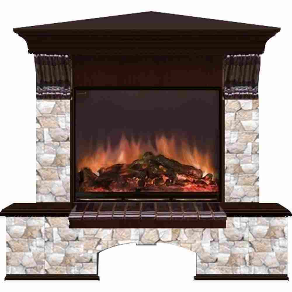 Каминокомплект Glenrich Бостон Arte 23 угловой дуб