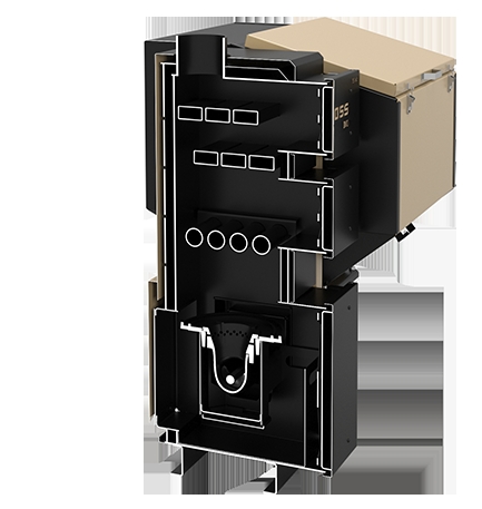 Напольный твердотопливный котел Koloss Auto DUO PLUS 65