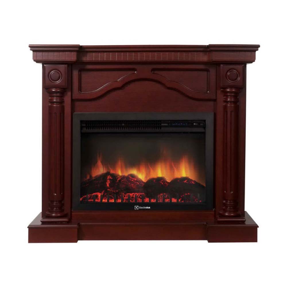 Каминокомплект Electrolux Rome 26/30 с очагом EFP/P-3020LS шпон красное дерево