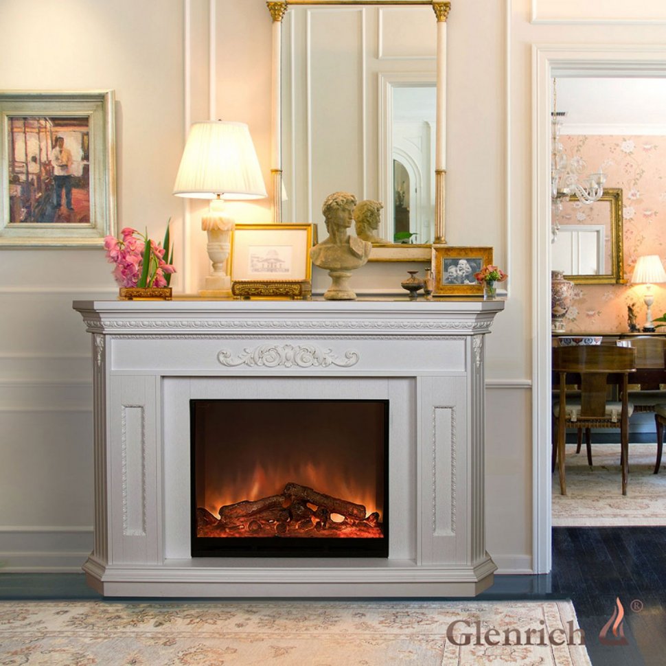 Каминокомплект Glenrich Каролина Delux
