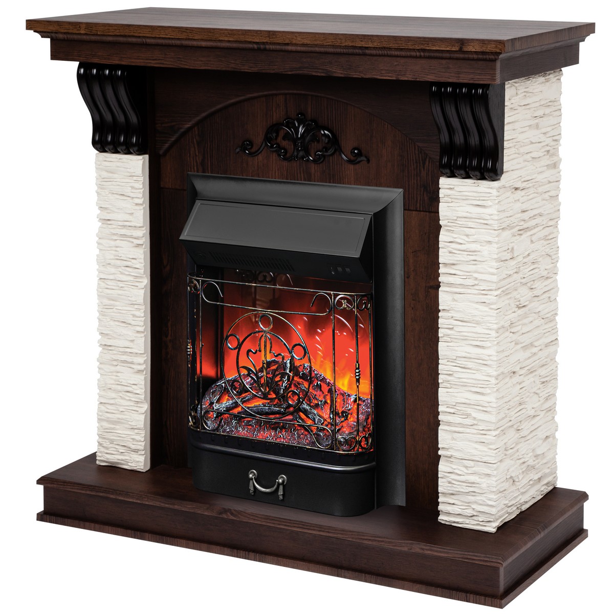 Электрокамин RealFlame  Corfino NT с очагом Majestic Lux Black