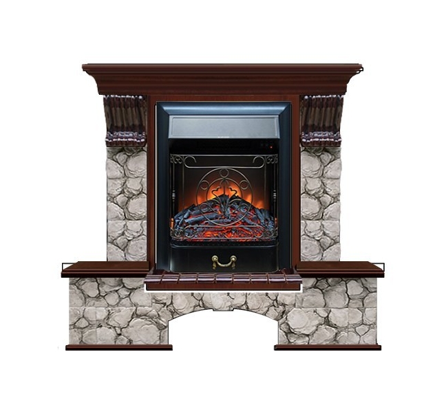 Каминокомплект Glenrich Бостон К Карелия (Magestic)
