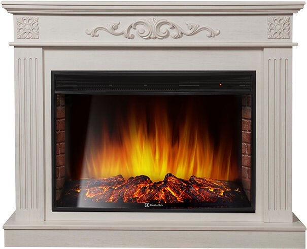 Каминокомплект Electrolux Noce 30 с очагом EFP/P-3320RLS шпон белёный дуб