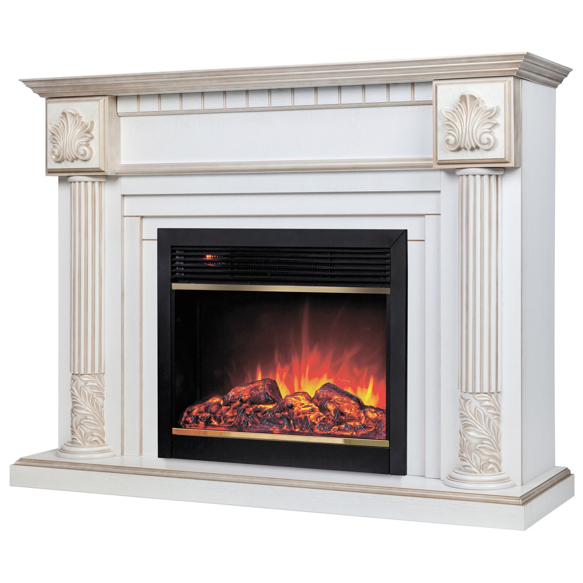 Электрокамин RealFlame Imperia 26/33 WT с очагом Moonblaze Deluxe Brass