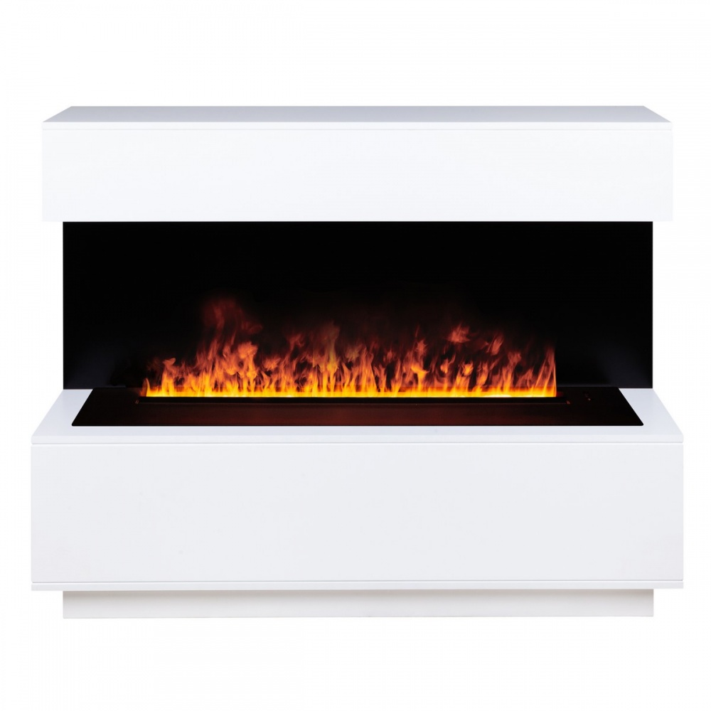 Электрокамин RealFlame Modern CST1000 WT-P511 с очагом 3D Cassette 1000 Black Panel
