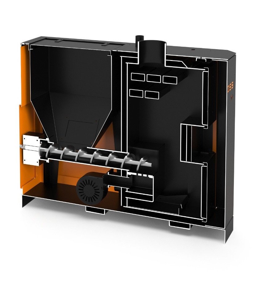 Напольный твердотопливный котел Koloss Auto Slim 10