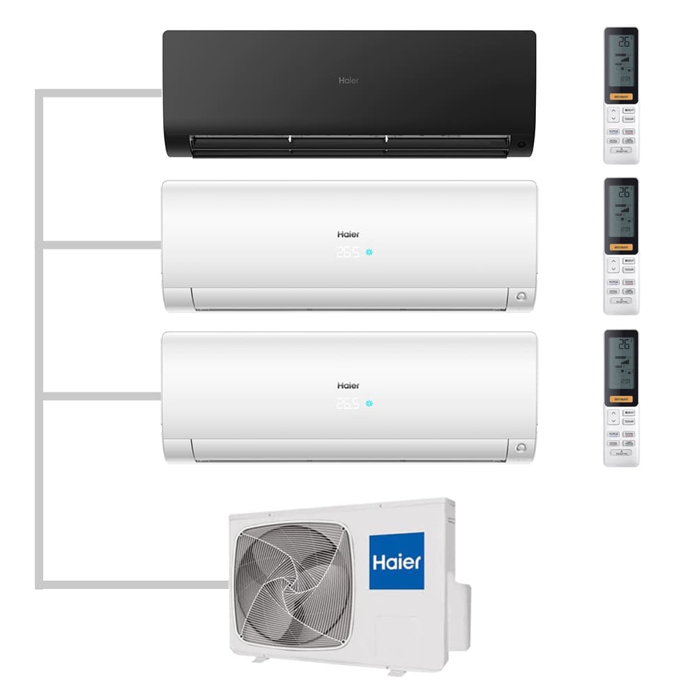 Мульти сплит-система настенная Haier AS25S2SF2FA-B / AS25S2SF2FA-W / AS25S2SF2FA-W / 3U70S2SR5FA Inverter