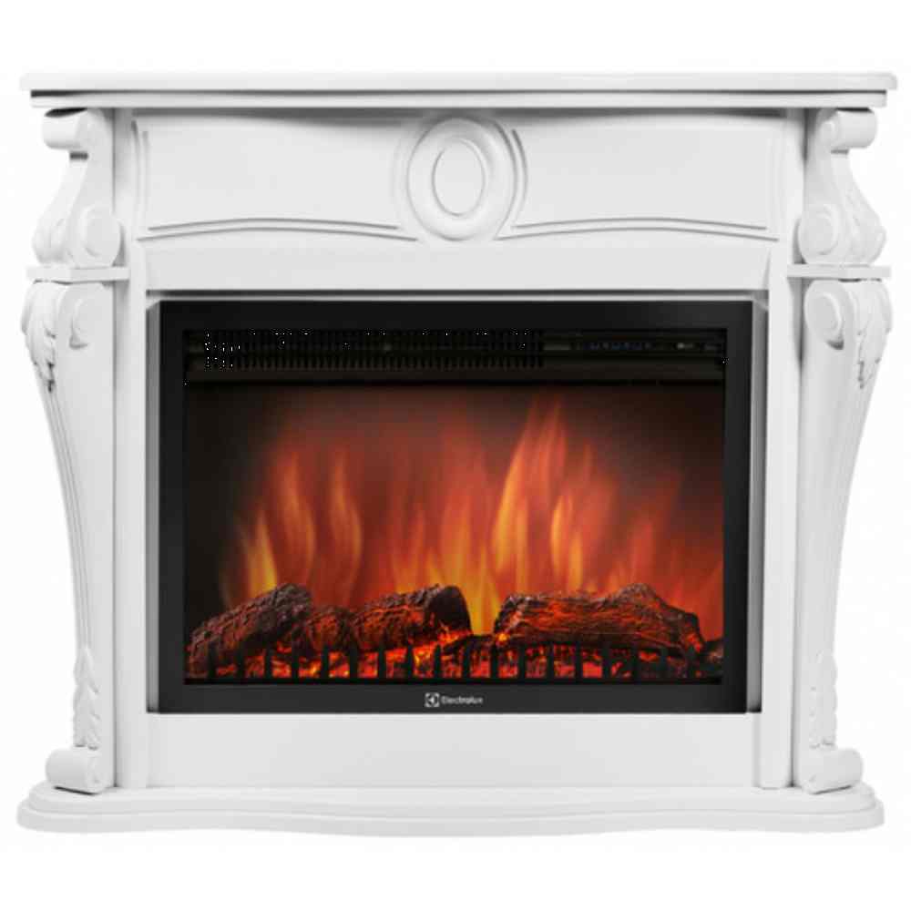 Каминокомплект Electrolux Ovatio 26/30 с очагом EFP/P-2620RLS белый