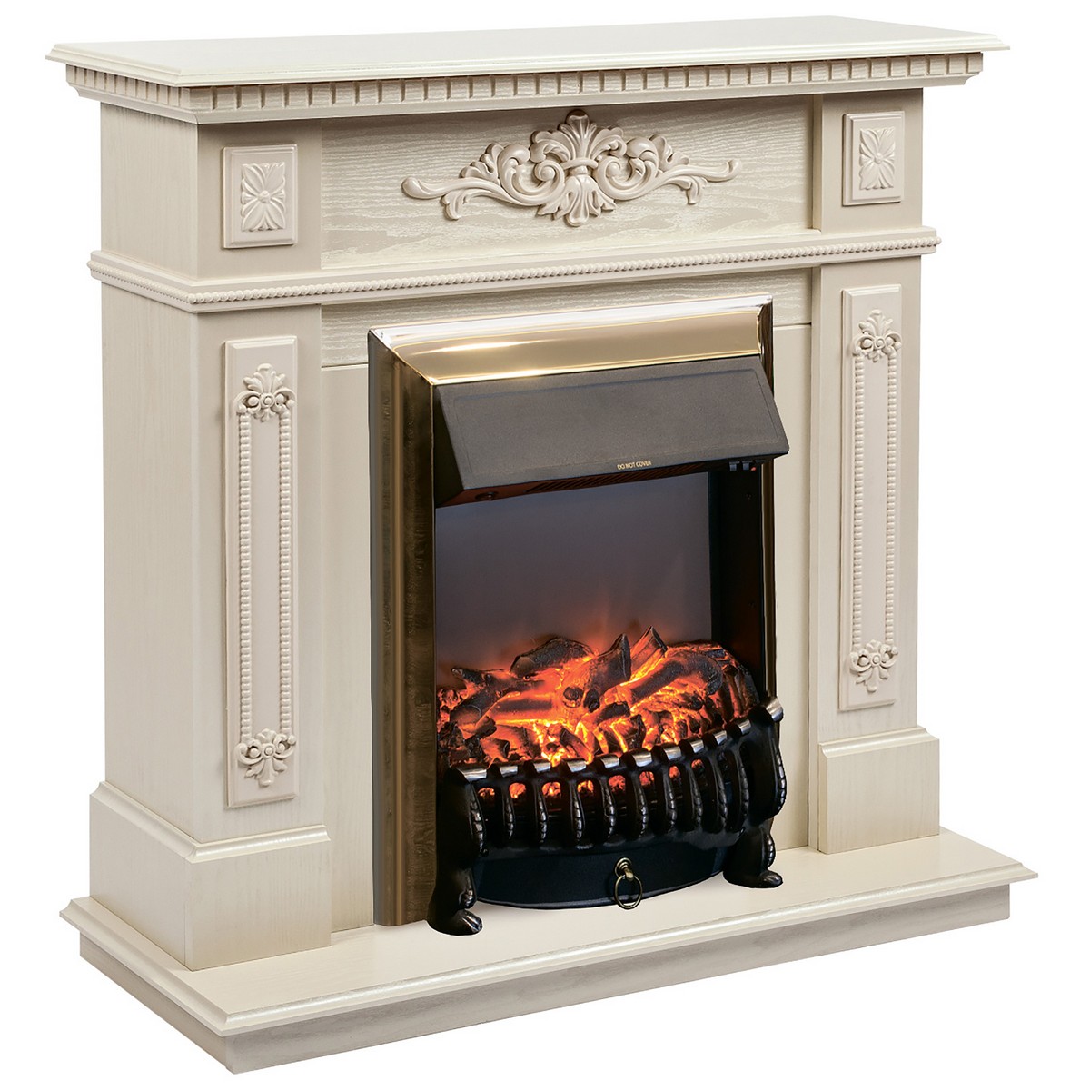 Электрокамин RealFlame  Lilian WT с очагом Fobos Lux Brass