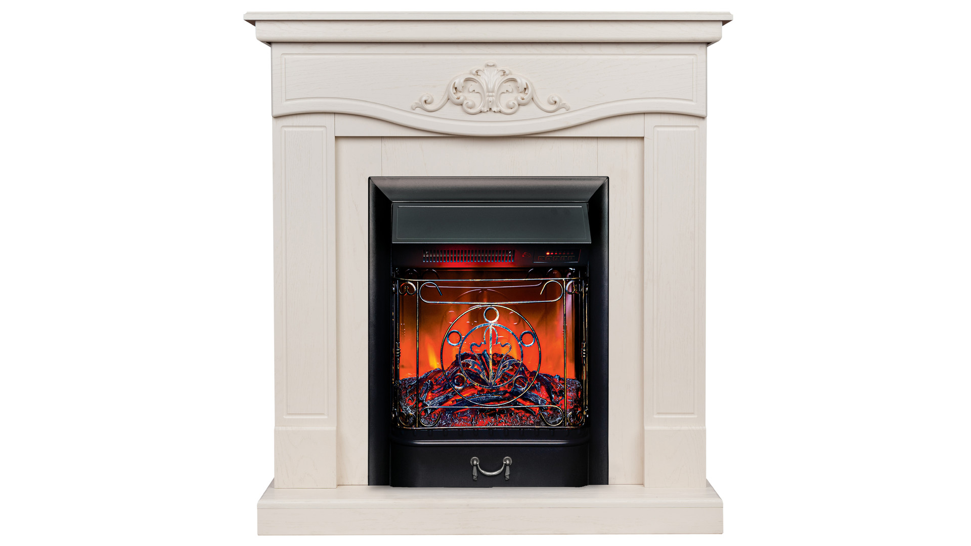 Электрокамин RealFlame  JUNONA WT с очагом Majestic Lux Black