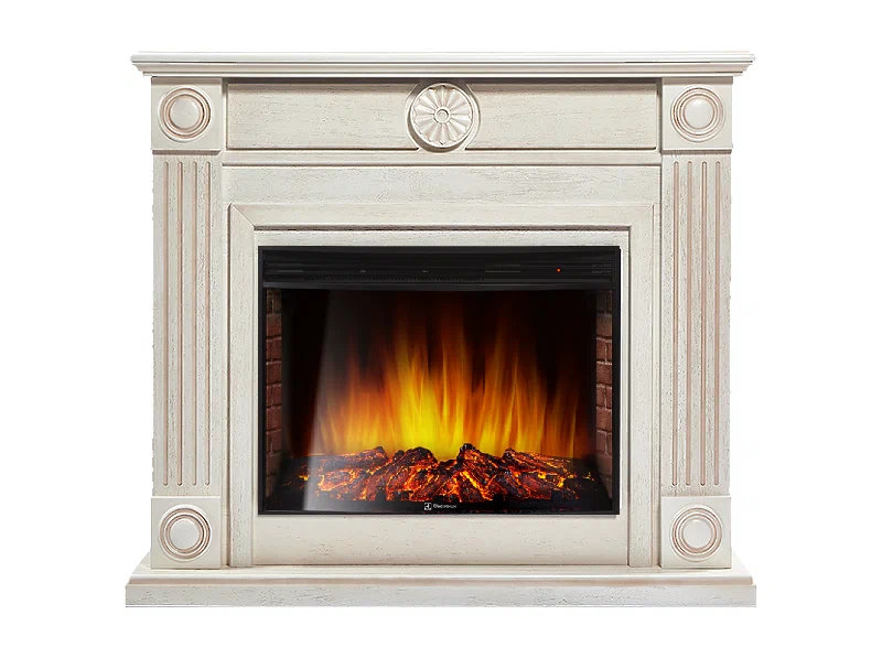 Каминокомплект Electrolux Frame 25 с очагом EFP/P-2720RLS шпон белёный дуб