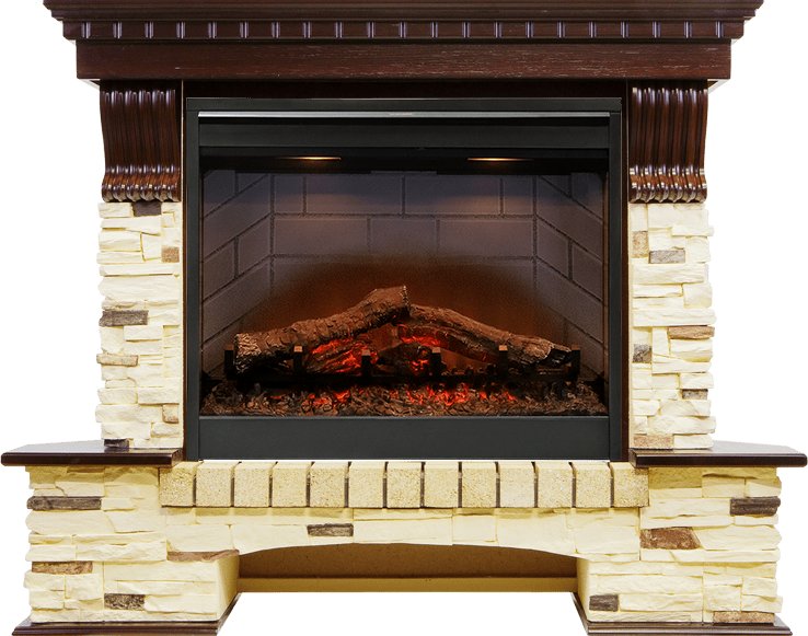 Каминокомплект Dimplex Pierre Luxe угловой - Темный дуб / Сланец (Высота 1000мм) с очагом Symphony 26'' DF2608-INT