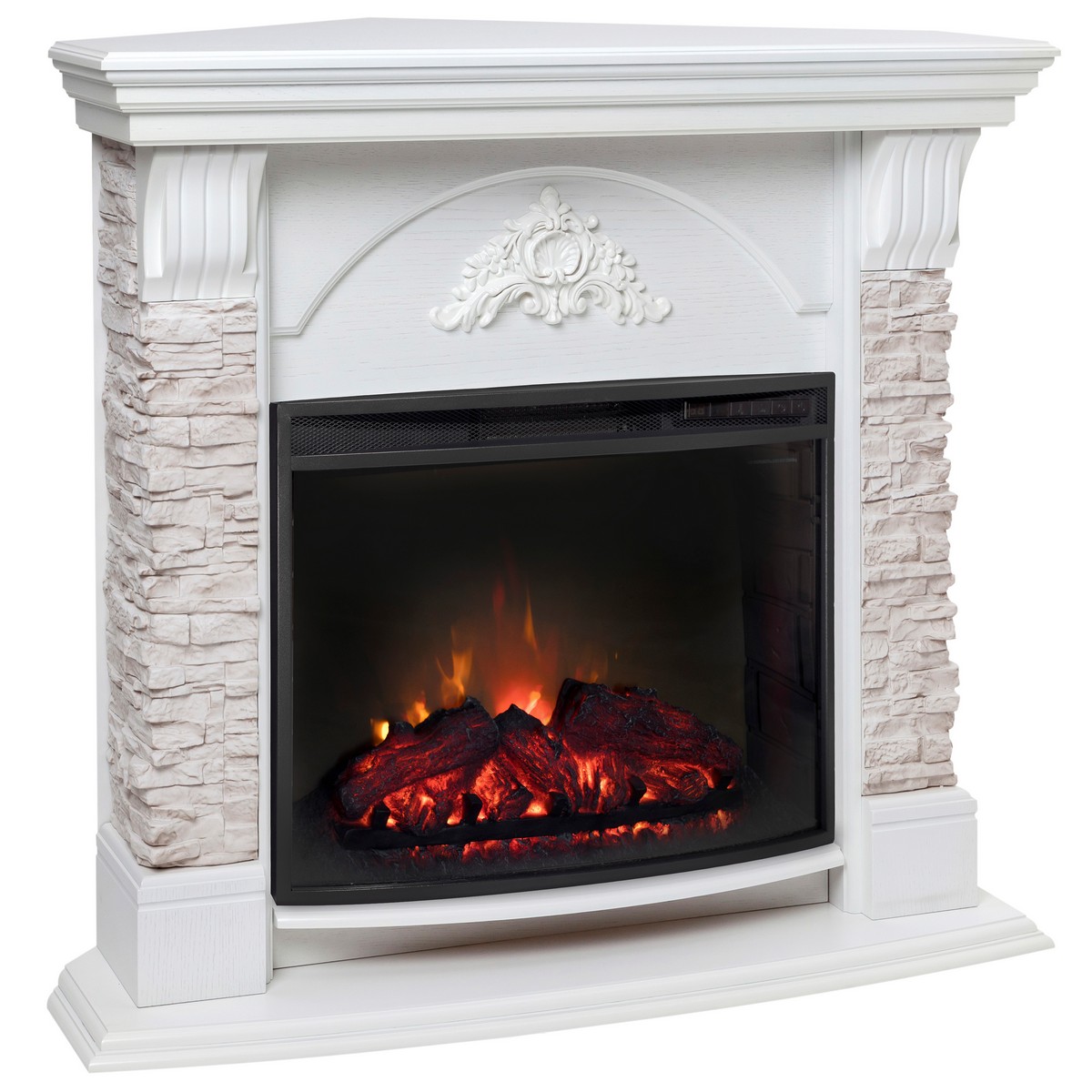 Электрокамин RealFlame  Athena Corner GR с очагом Evrika 25,5