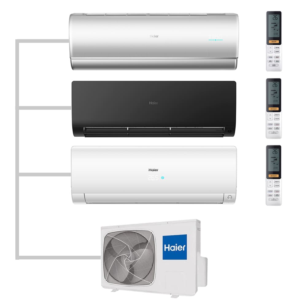 Мульти сплит-система настенная Haier AS35S2SJ2FA-S / AS35S2SF2FA-B / AS25S2SF2FA-W / 3U70S2SR5FA Inverter
