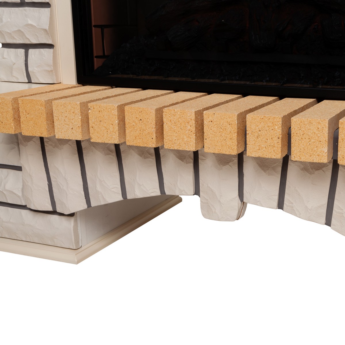 Электрокамин RealFlame Country 26 WT с очагом 3D Cassette 630 Black Panel