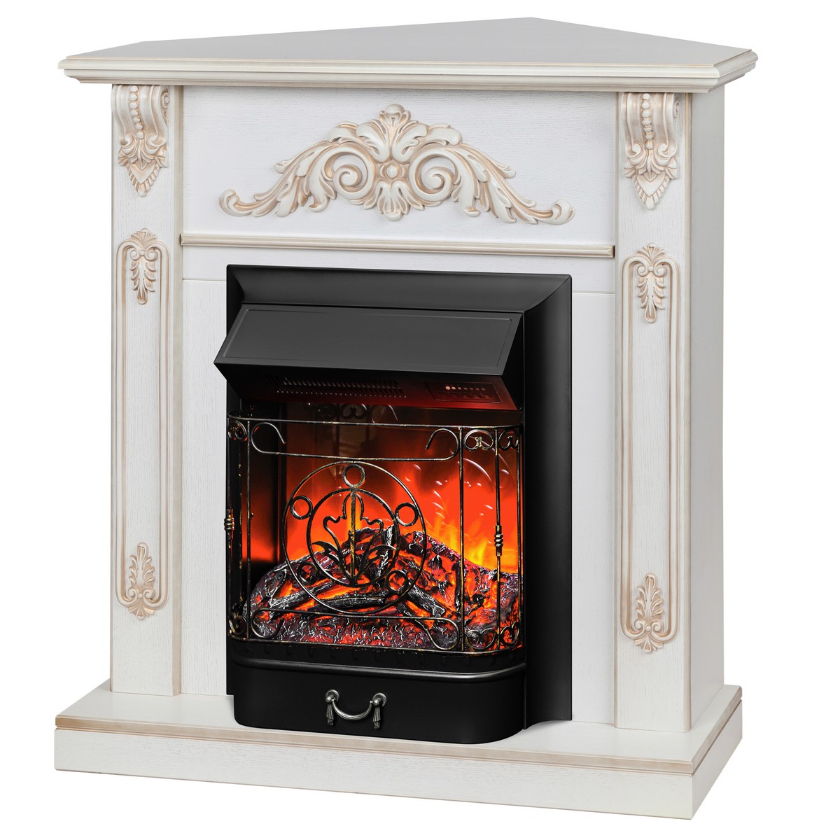 Электрокамин RealFlame  Anita Corner WT с очагом Majestic Lux Black RC