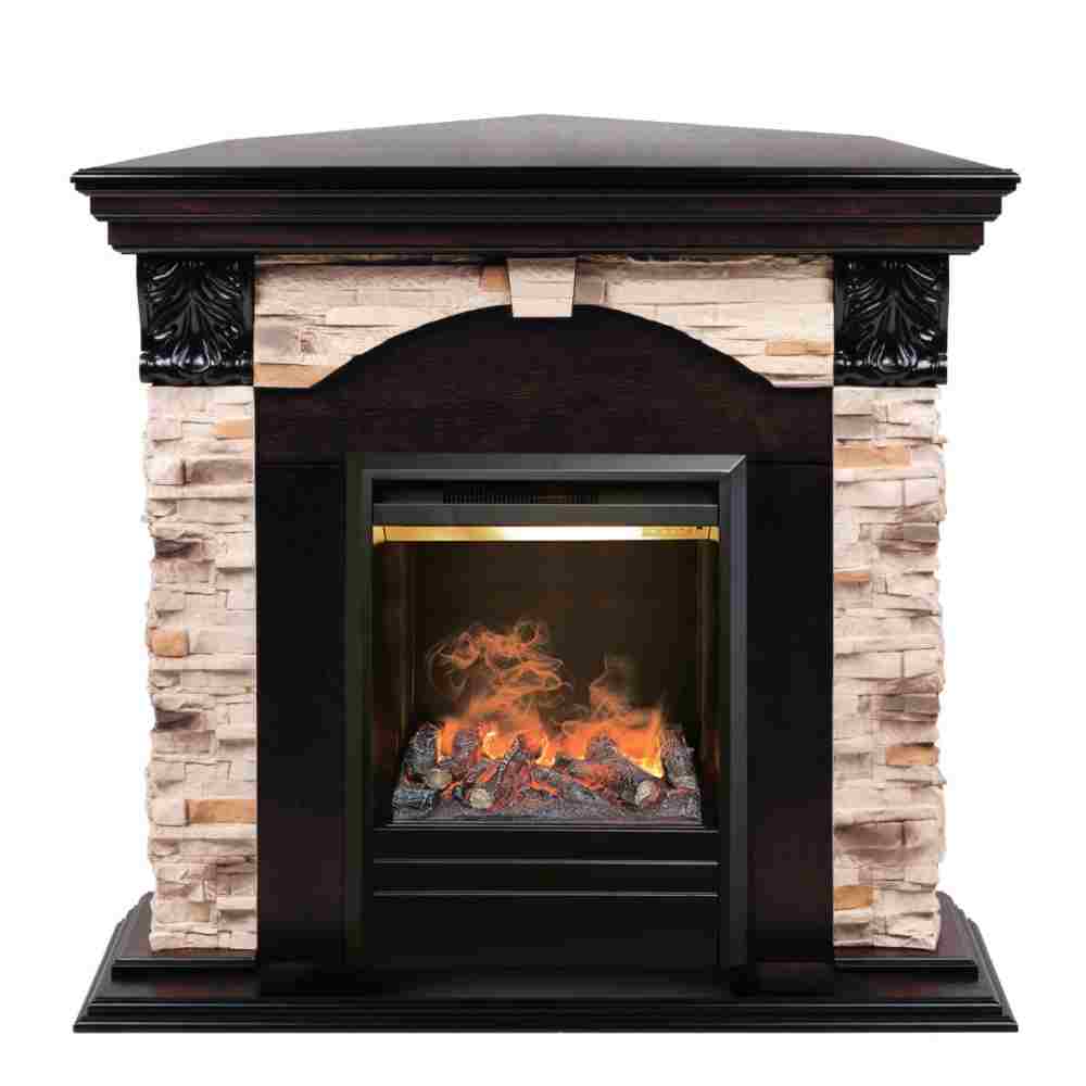 Электрокамин RealFlame  Dublin ROCK Corner AO с очагом 3D Olympic