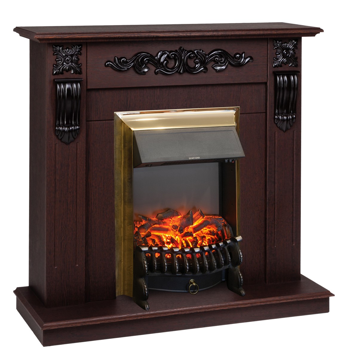 Электрокамин RealFlame  Dominica DN с очагом Fobos Lux Brass