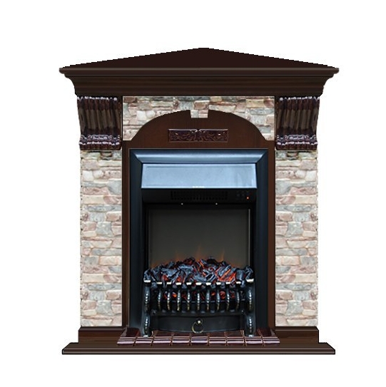 Каминокомплект Glenrich Арочный Грот цветной угловой (Fobos)