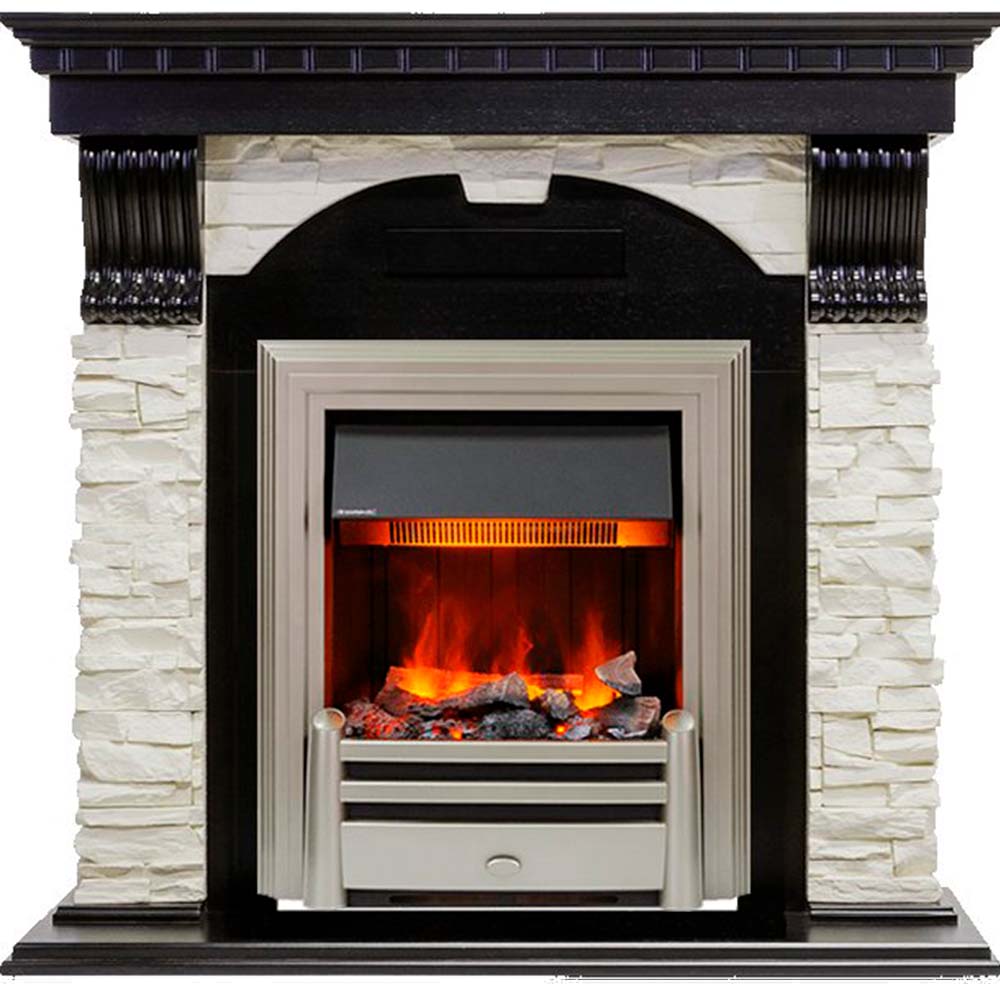 Каминокомплект Dimplex Dublin - Венге / Сланец белый с очагом Chesford