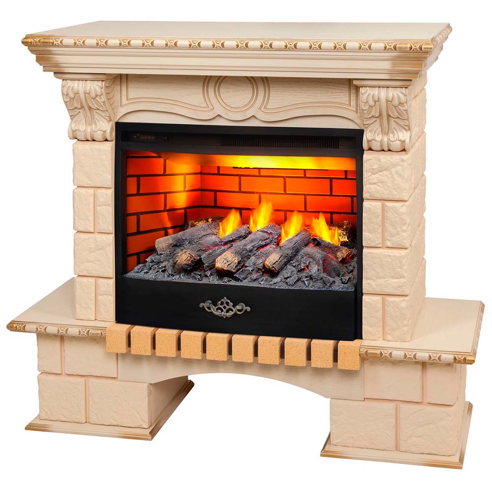 Электрокамин RealFlame  Bolero 25/25,5 WT с очагом 3D Firestar 25,5